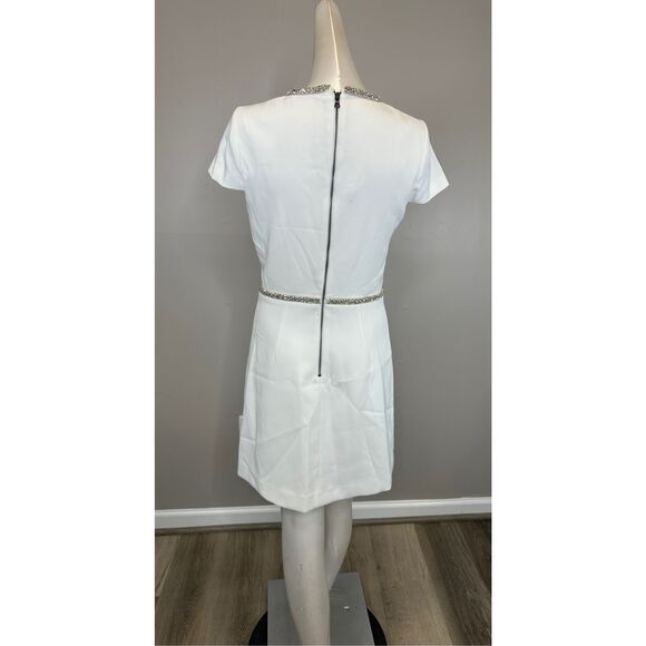 NWT Alice + Olivia Sophie Embellished Bow Minidress Size 2 $595 - Picture 7 of 9